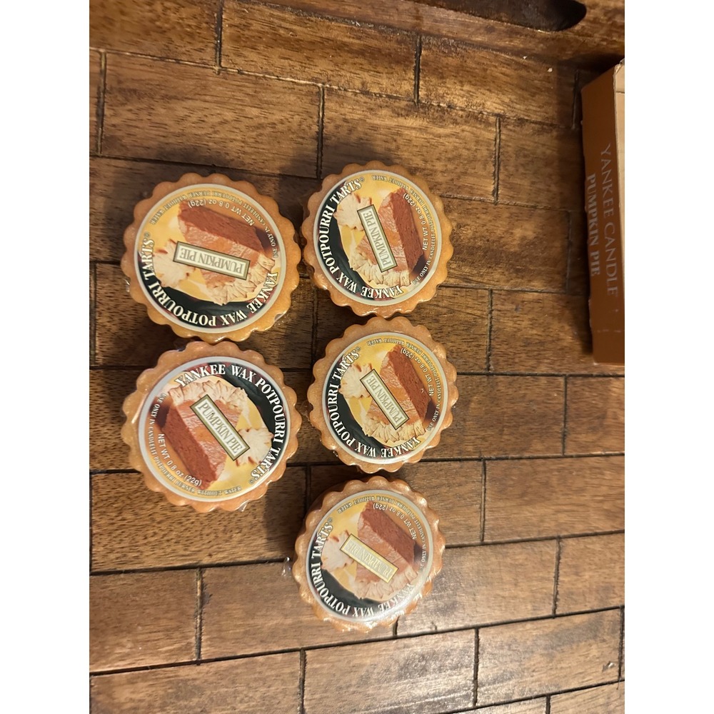 Yankee Candle Pumpkin Pie‎ Scented Wax Potpourri Tarts Melts Lot of 5